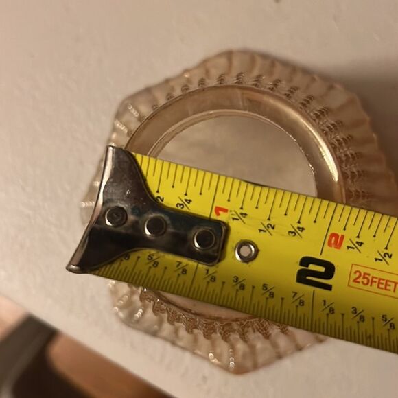 Vintage Glass luster shade Beaded Ribbed beads - Picture 6 of 6